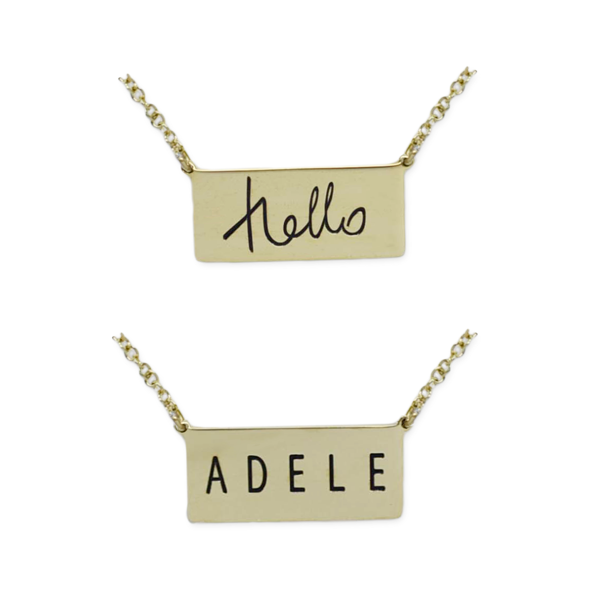 Hello Necklace - Gold