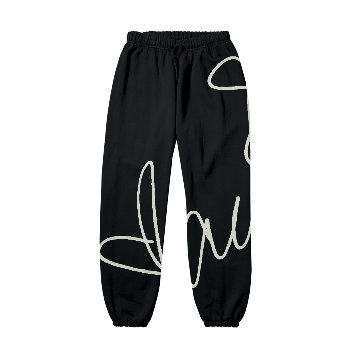 Black Signature Sweatpants