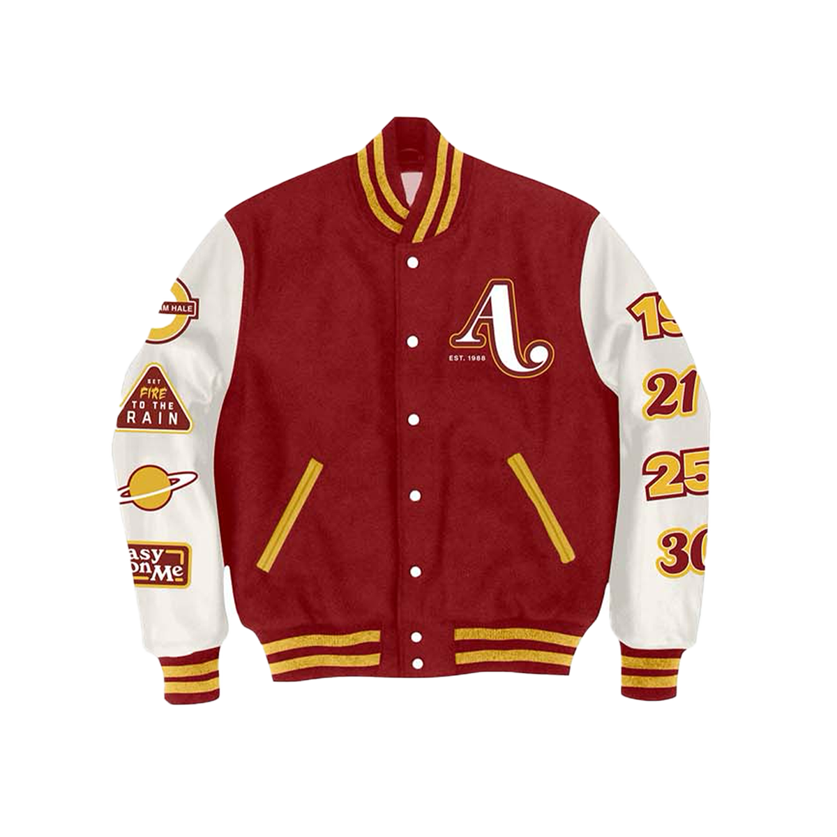 Red Letterman Jacket